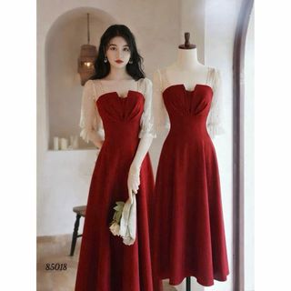 Đầm dự tiệc thiết kế dáng xoè dự tiệc chất liệu cotton lạnh phối voan, mềm mại, sang trong,thanh lịch B4