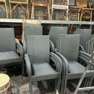 Ghế cafe nhựa giả mây giá rẻ ghế faso