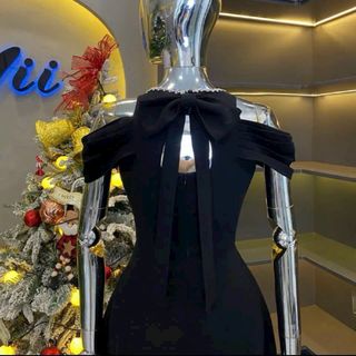 Đầm trung niên thiết kế dáng xoè dự tiệc cotton lạnh cao cấp, co giãn, mềm mại, sang trong,thanh lịch bigsize B6