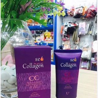 Kem Nền CC Collagen By Yanye Tím Thái Lan 45ml