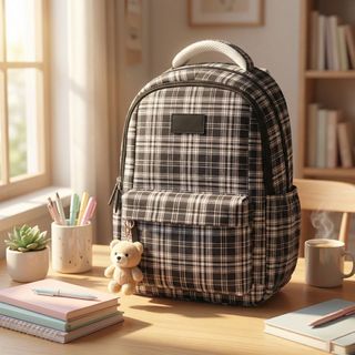 BALO ĐI HỌC CARO HOT TREND A216 SIÊU DỄ THƯƠNG – RỘNG RÃI, NĂNG ĐỘNG - PIPI STORE