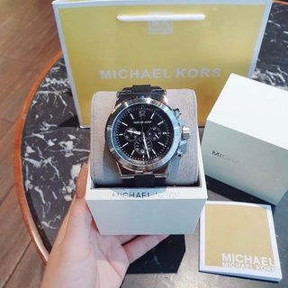 SĂN SALE ĐẦU NĂM ĐỒNG HỒ NAM TRUNG CẤP MICHAEL K DÂY CAO SU CHONOGRAP