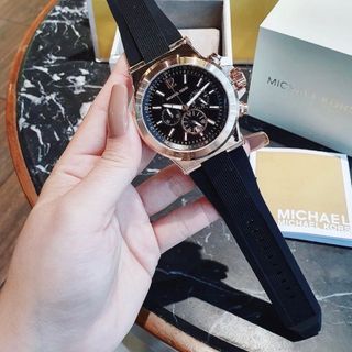 SĂN SALE ĐẦU NĂM ĐỒNG HỒ NAM TRUNG CẤP MICHAEL K DÂY CAO SU CHONOGRAP