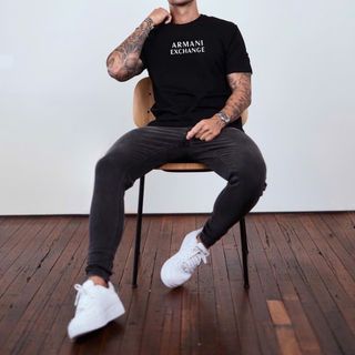 Áo thun nam. Tshirt A|X. Chất thun cotton co giãn 4 chiều , Chất vải dày vừa mềm mịn thấm hút mồ hôi tốt.