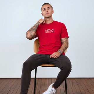 Áo thun nam. Tshirt A|X. Chất thun cotton co giãn 4 chiều , Chất vải dày vừa mềm mịn thấm hút mồ hôi tốt.