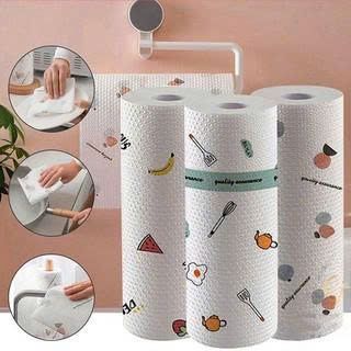 CUỘN KHĂN LAU BẾP 25CM ĐA NĂNG CÓ HỌA TIẾT