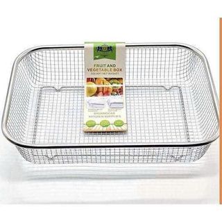 RỖ INOX LƯỚI THƯA CHỮ NHẬT 34x25x6cm