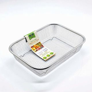 RỖ INOX LƯỚI THƯA CHỮ NHẬT 38x28x6cm