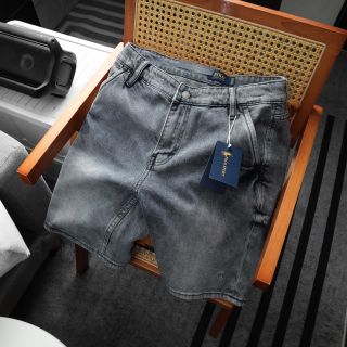 Short Jean nam 5 Colors. Chất jean chính phẩm co giản xịn sò dày dặn fom slim ngang gối.