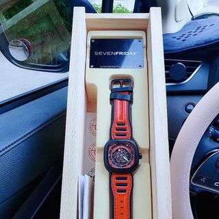 ĐỒNG HỒ NAM SIÊU CẤP SEV7N PRIDAY MÁY CƠ NEW MÀU XANH NÂU ĐỎ TẶNG DÂY FULLBOX
