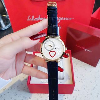 QUỐC TẾ PN ĐỒNG HỒ NỮ CAO CẤP SALVATHORE COURE DÂY DA MẶT TRÁI TIM