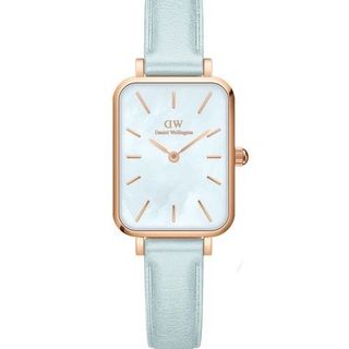 ĐỒNG HỒ NỮ CAO CẤP D WELLINGTON QUARDO BLUEBELL  DÂY DA MẶT CN XANH HỘP NƠ TEM