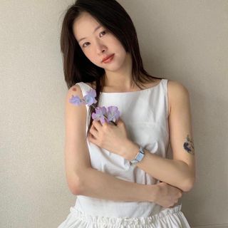 ĐỒNG HỒ NỮ CAO CẤP D WELLINGTON QUARDO BLUEBELL  DÂY DA MẶT CN XANH HỘP NƠ TEM