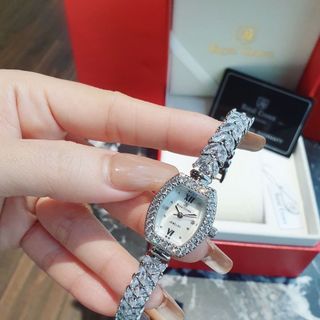 ĐỒNG HỒ NỮ CAO CẤP RODAL CROWN MẶT BẦU ĐÍNH ĐÁ SWAROSKI HÌNH CHIẾC LÁ