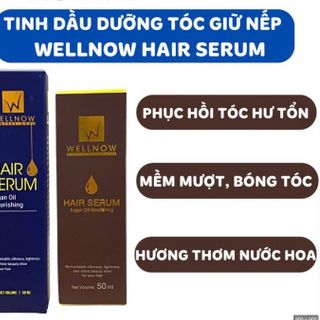Tinh dầu wellnow, Bóng Tóc wellnow giữ nếp tóc uốn siêu mềm mượt, sáng bóng wellnow 50ML