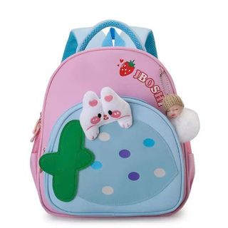 BALO ĐI HỌC CHO BÉ TRAI & BÉ GÁI – HÌNH THỎ DÂU, ẾCH HAPPY CUTE - PIPI STORE