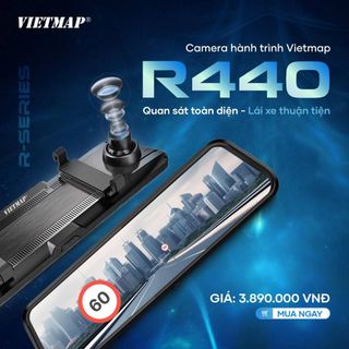 [2025] Camera Hành Trình Vietmap R440 Ghi Hình 4K, Cảnh Báo Thông Minh, Lái Xe An Toàn