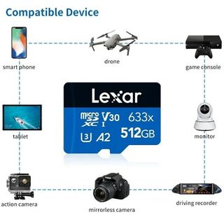 Thẻ nhớ Lexar tốc độ cao 4K Class 10, U3 chuyên dụng cho các thiết bị cần ghi, đọc tốc độ cao