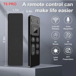 [T9 PRO] Remote TV/Chuột bay, kết nối 2 chế độ 2.4G và Bluetooth, pin sạc tích hợp, có bàn phím lên đến 58 phím