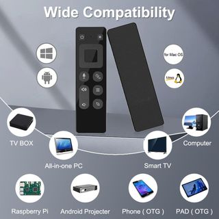 [T8 PRO] Remote/Chuột bay kết nối 2 chế độ 2.4G và Bluetooth, pin sạc tích hợp tiện lợi