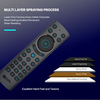 [G20S PRO BT] Điều khiển từ xa/Remote TV/chuột bay, 2 chế độ Bluetooth + 2.4G Wireless, trợ lý giọng nói, đèn nền