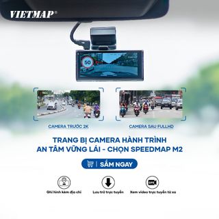 [MỚI 11/2024] Camera hành trình Vietmap Speedmap M2 Công nghệ thông minh Lái xe an toàn