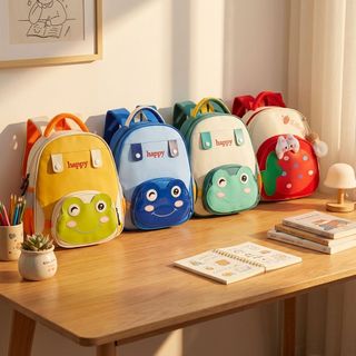 BALO ĐI HỌC CHO BÉ TRAI & BÉ GÁI – HÌNH THỎ DÂU, ẾCH HAPPY CUTE - PIPI STORE