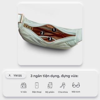 Túi xách nữ đeo vai Yuumy Seasand YN135XA màu Xanh nhạt