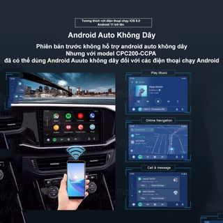 Carlinkit CPC200-CCPA PLUS (2025) nâng cấp Apple Carplay và Android Auto không dây cho màn hình Android