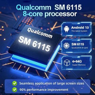 Android Box Cho ô tô GT5S, Chip 6115 8 Nhân, Ram 4GB, Rom 64GB, Android 13