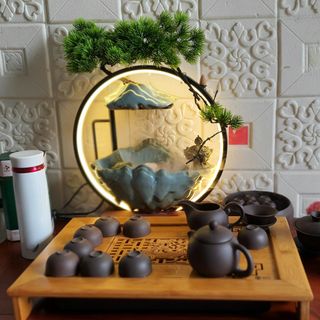 Thác nước phong thủy để bàn, tài lộc, may mắn, bình an