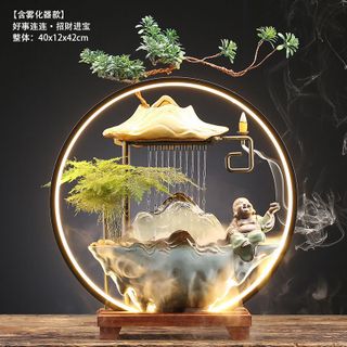 Thác nước phong thủy để bàn, tài lộc, may mắn, bình an