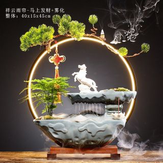 Thác nước phong thủy để bàn, tài lộc, may mắn, bình an