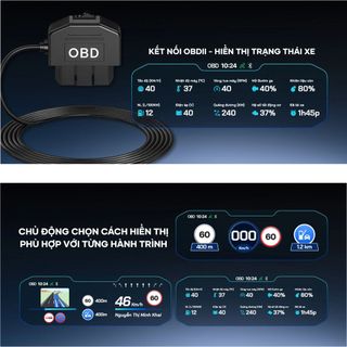 BỘ DÂY NGUỒN OBD II CHO HUD VIETMAP H50