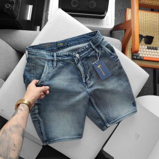 Short Jean nam 5 Colors.   Chất jean chính phẩm co giản xịn sò dày dặn fom slim ngang gối.