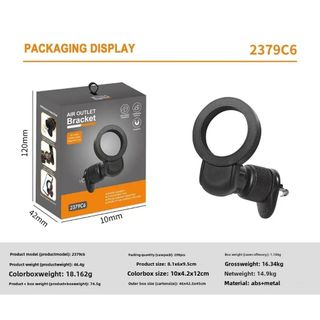 Magsafe Giá đỡ điện thoại trên ô tô nam châm kẹp gắn cửa gió điều hoà xoay 360 nhỏ gọn tiện lợi