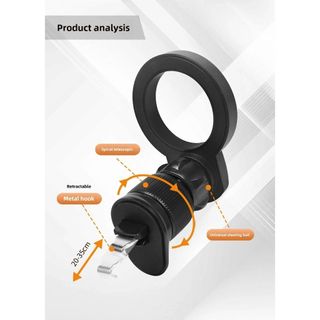 Magsafe Giá đỡ điện thoại trên ô tô nam châm kẹp gắn cửa gió điều hoà xoay 360 nhỏ gọn tiện lợi