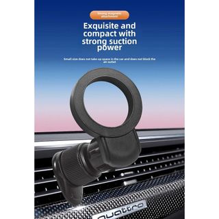 Magsafe Giá đỡ điện thoại trên ô tô nam châm kẹp gắn cửa gió điều hoà xoay 360 nhỏ gọn tiện lợi