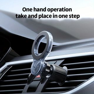Magsafe Giá đỡ điện thoại trên ô tô nam châm kẹp gắn cửa gió điều hoà xoay 360 nhỏ gọn tiện lợi