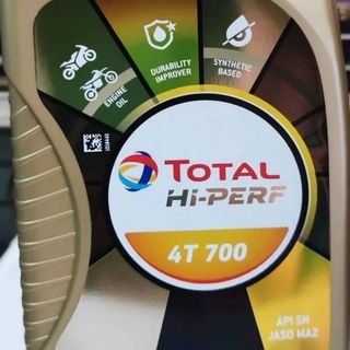 Dầu Nhớt xe số Total Hi-Perf 4T 700 MA2 10W40 - 1L nhập khẩu Singapore chính hãng