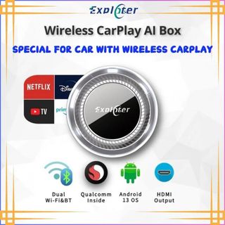 Android box không dây cho xe BMW, chip Snapdragon 665 8 nhân, RAM 8GB/ROM 128GB, cổng HDMI