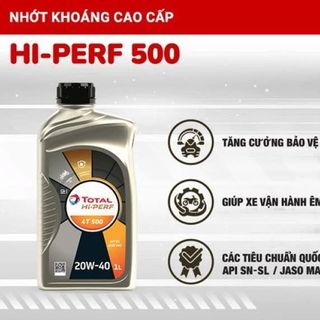 Nhớt xe số TOTAL 4T 500 20W40