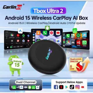 Android Box Carlinkit Tbox Ultra 2 – Chip Qualcomm SM6350 – RAM 8GB ROM 128GB – Biến Màn Zin Thành Màn Android