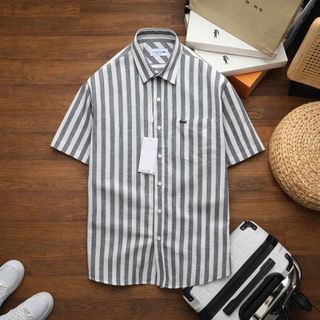 SƠ MI TAY NGẮN LINEN NEW.   Chất cotton LINEN Slim Fill.