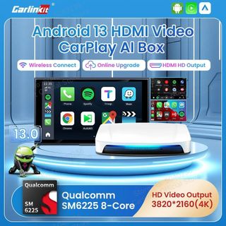 CarlinKit TBOX UHD, ANDROID 13 chip SM6225, 8GB+128GB, cổng HDMI - Android box cao cấp