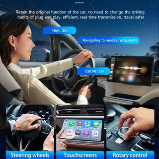 Bộ điều hợp Apple carplay/Android auto có dây thành không dây CARLINKIT X1AIR/X2AIR
