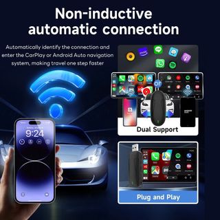 Bộ điều hợp Apple carplay/Android auto có dây thành không dây CARLINKIT X1AIR/X2AIR