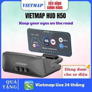 HUD Vietmap H50 – Hiển Thị Tốc Độ Ngay Tầm Mắt | GPS Độc Lập | Cảnh Báo Giao Thông | An Toàn Khi Lái Xe