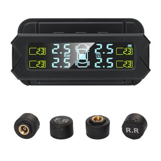 TPMS A80 Cảm biến áp suất lốp 8 Bar/116 PSI năng lượng mặt trời, sử dụng chip Junjie cho khả năng đo chính xác và độ nhạy cao