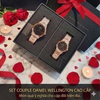 SET QUỐC TẾ PHỤ NỮ DANIEL W CAO CẤP COUPLE ICONIC SIZE NAM VÀ NỮ HỘP NƠ ĐỎ